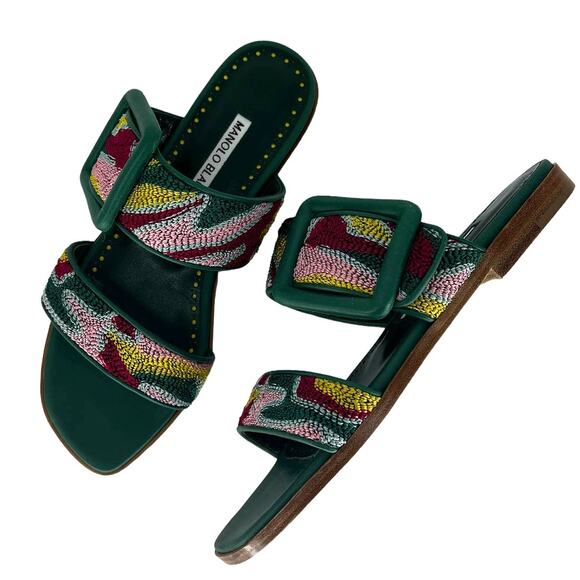 Manolo Blahnik Shoes - Manolo Blahnik Multicolor Sandals